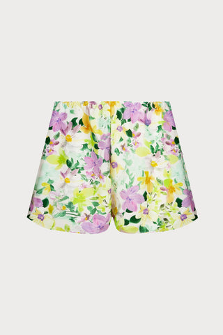 L'Amour au Soleil Satin Floral Print Shorts