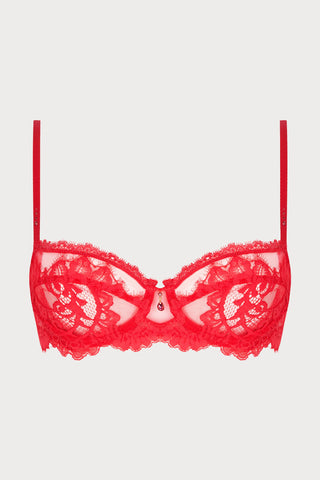 Lise Charmel Désirs de Venise Red Half Cup Bra