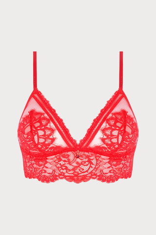 Lise Charmel Désirs de Venise Red Non-Wired Triangle Bra