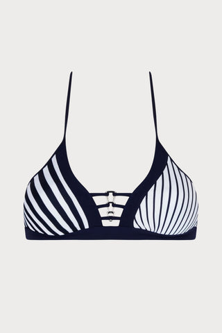 Rayure En Ligne Triangle Bikini Top