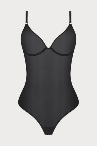 Révélation Beauté Black Thong Bodysuit