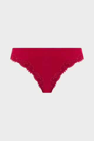 Splendeur Soie Rouge Italian Brief, Size XS