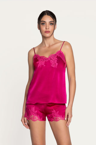 Lise Charmel Raspberry Silk Camisole Splendeur Soie