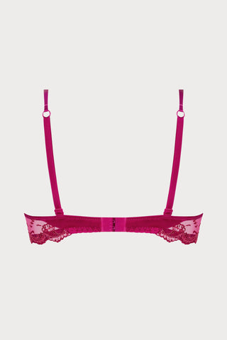 Splendeur Soie Raspberry Half Cup Bra