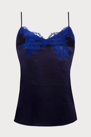Splendeur Soie Navy Camisole