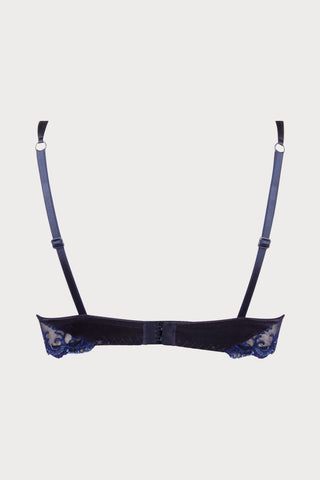 Splendeur Soie Navy Wireless Triangle Bra