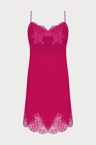 Splendeur Soie Raspberry Pink Silk Nightdress