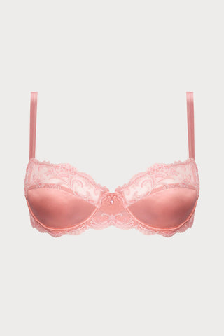 Splendeur Soie Rose Half Cup Bra