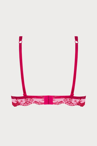 Splendeur Soie Raspberry Wireless Triangle Bra