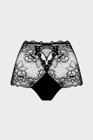 Sublime En Dentelle Black High Waist Shorty