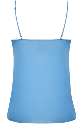 Lise Charmel Blue Silk Camisole Sublime En Dentelle - Silk Nightwear