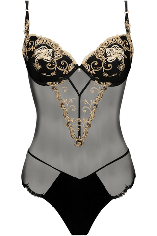 Lise Charmel Deesse En Glam Bodysuit Black/Gold