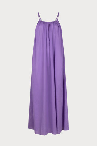 Apricot Lilac Cotton Long Sundress