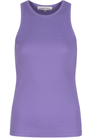 Love Stories Bella Ribbed Tank Top Purple