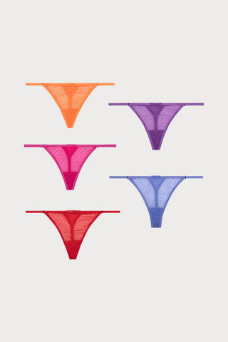 Carole 5 Pack Weekday Thongs