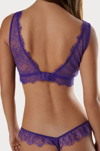 Cherie Purple Lace Bralette