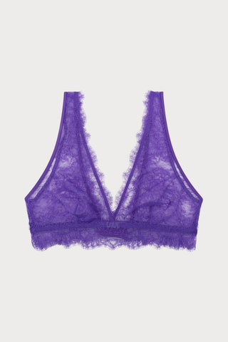 Cherie Purple Lace Bralette