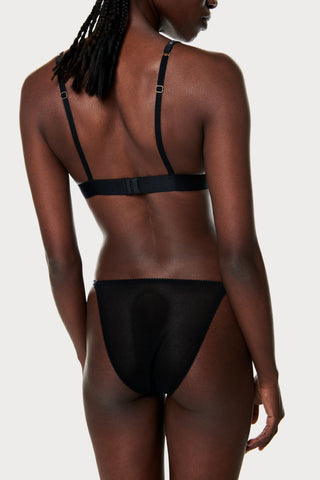 Clio Black Sheer Mesh Brief