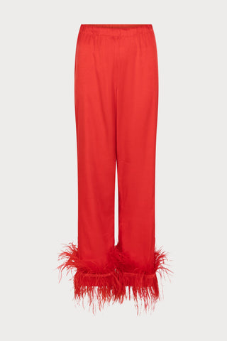 Gloria Relaxed Satin Pyjama Pants, Size M (UK 10)