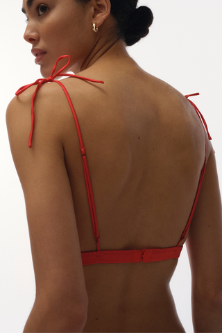 Love Stories Gwen Triangle Bralette Red