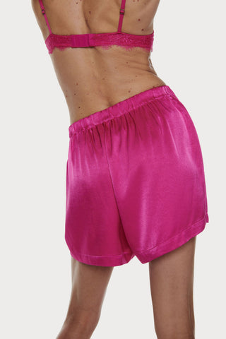 James Satin Boxer-style Shorts, Size L (UK 12)
