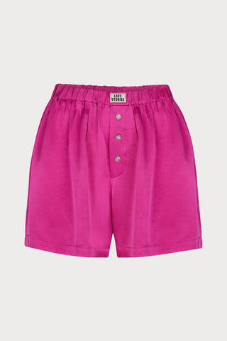 James Satin Boxer-style Shorts, Size L (UK 12)