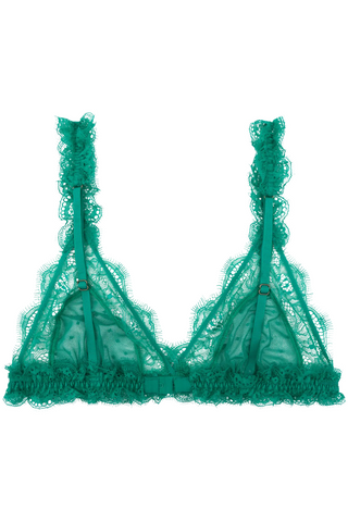 Love Stories Love Lace Triangle Bralette Green