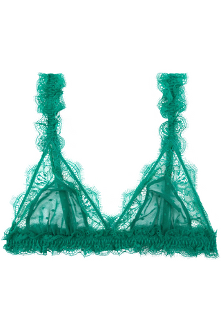Love Stories Love Lace Triangle Bralette Green