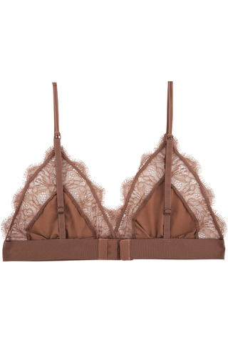 Love Stories Love Lace Unpadded Bralette Medium Brown