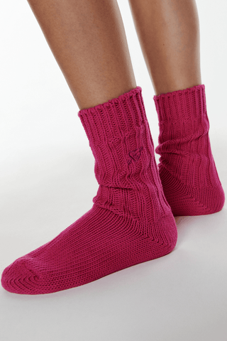 Love Stories Rib Socks Pink