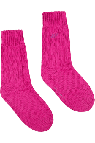 Love Stories Rib Socks Pink