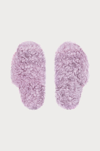 Love Stories Fluffy Lilac Slippers - Naughty Knickers