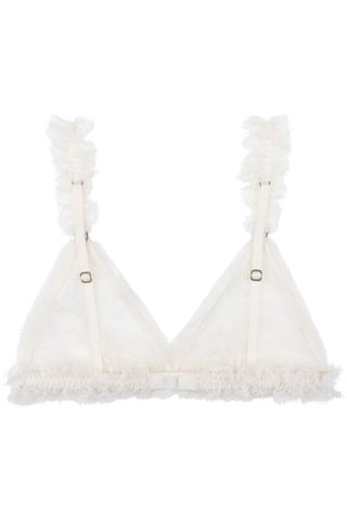 Love Stories Uma Triangle Bralette Off White