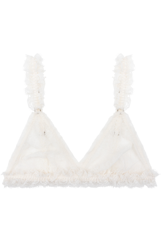 Love Stories Uma Triangle Bralette Off White