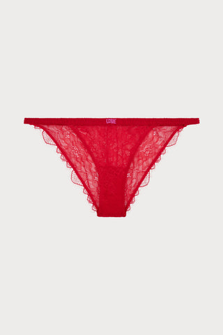 Wild Rose Brief Red, Size XL (UK 14)