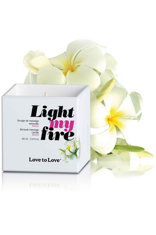 Love to Love Light My Fire Massage Candle Monoi