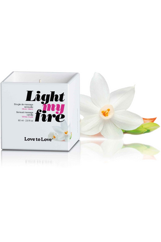 Love to Love Light My Fire Massage Candle White Musk