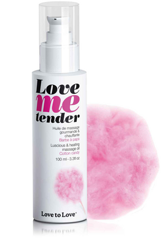 Love to Love Love Me Tender Warming Massage Oil Cotton Candy