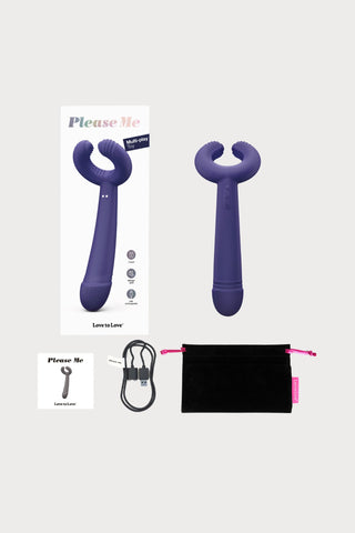 Love to Love Please Me Multi-Use Vibrator Midnight Indigo
