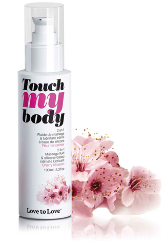 Love to Love Touch My Body Massage & Lubricant Cherry Blossom 100ml