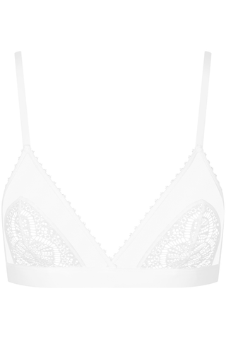 Maison Close Accroche Coeur Triangle Bra White