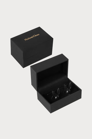 Maison Close Black Bunny Cufflinks - Naughty Knickers