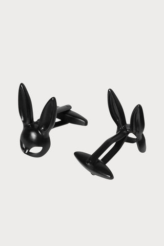 Maison Close Black Bunny Cufflinks - Naughty Knickers