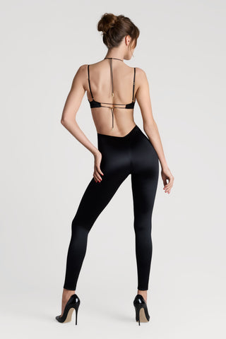 Maison Close French Kiss Strap Jumpsuit Black