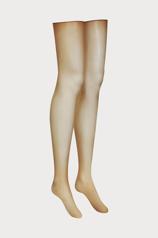 Maison Close Caramel Glossy Cut & Curled Stockings 20 Denier