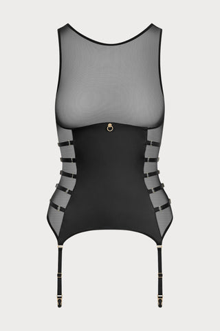 Chambre Noire Tank Top with Suspenders