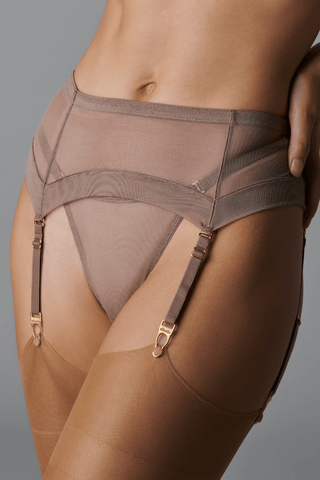 Maison Close Corps à Corps Garter Belt Taupe