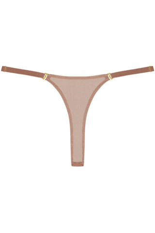 Maison Close Corps à Corps Mini Thong Taupe