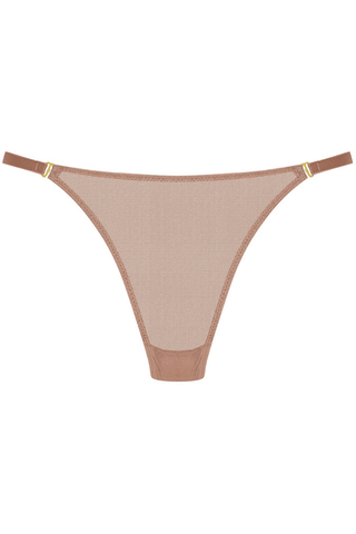 Maison Close Corps à Corps Mini Thong Taupe