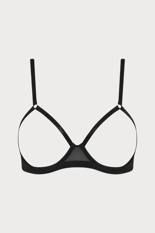 Corps à Corps Open Underwired Bra Black